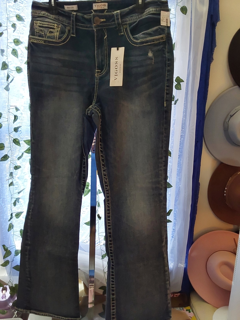 Vigoss Women's Dark Indigo Bootcut Jeans Size 16